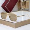 Мужские модные солнцезащитные очки-пилоты High Street Gold EARL Classical Top Quality Double Bridge Alloy Solar Glasses Male