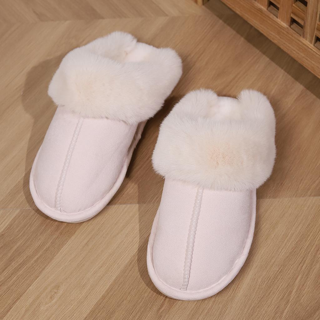 Домашние теплые тапочки, утолщенные осенние и зимние домашние тапочки с полузакрытым каблуком, домашние теплые тапочки