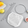 Jelly Strainer Stand Stainless Steel Jelly Strainer Stand Stainless Steel with 3 Hook Legs Nylon Mesh Filter Tool Kit for Home