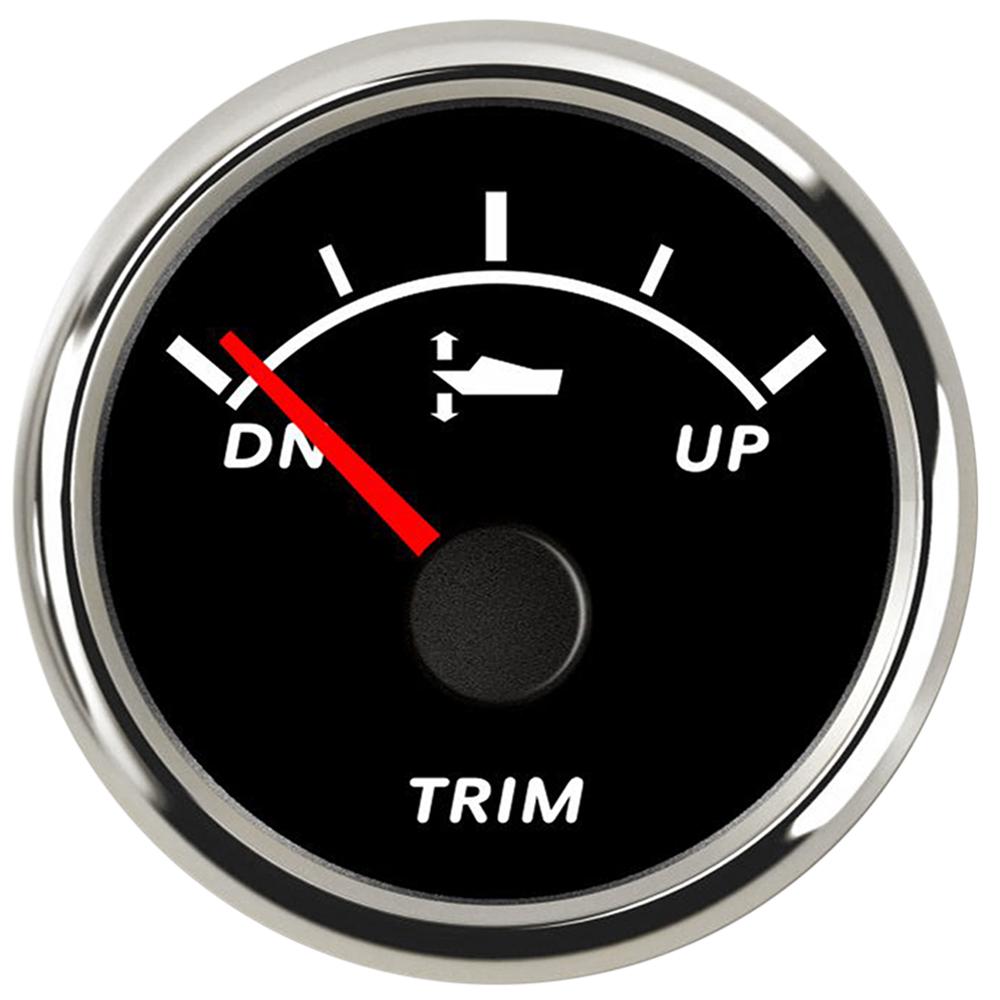 52mm Marine Trim Gauge Waterproof Trim Gauge UP-DN with Red Backlight for Auto Motor Parts Yacht 9-32V Car Accessories