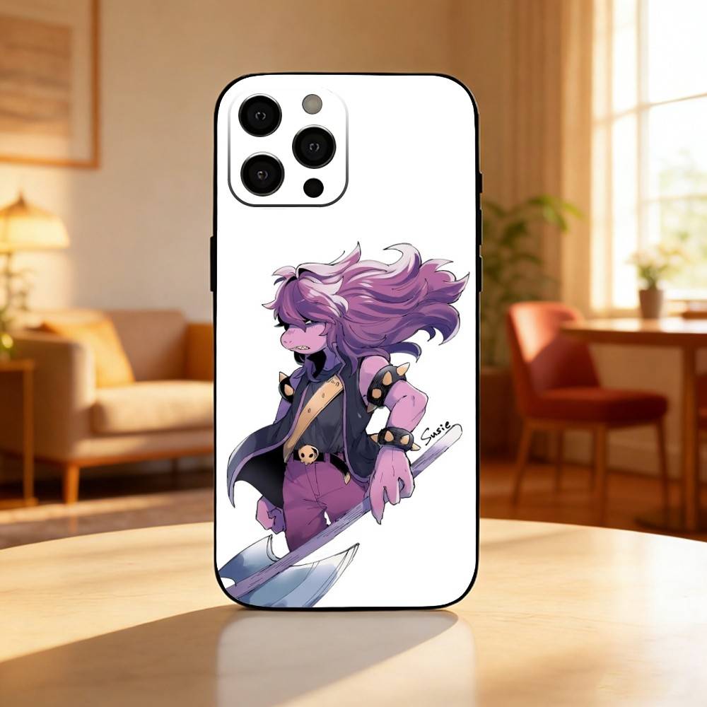 Игровой чехол для телефона D-Deltarune Kris для iPhone 17, 16, 15, 14, 13, 12 Plus, Max, мягкий силиконовый, черный