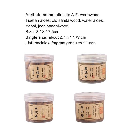 58 шт./кор. конус для благовоний, натуральный аромат, рефлюкс, растительные специи, китайские традиционные благовония из сандалового дерева, ароматерапия для медитации