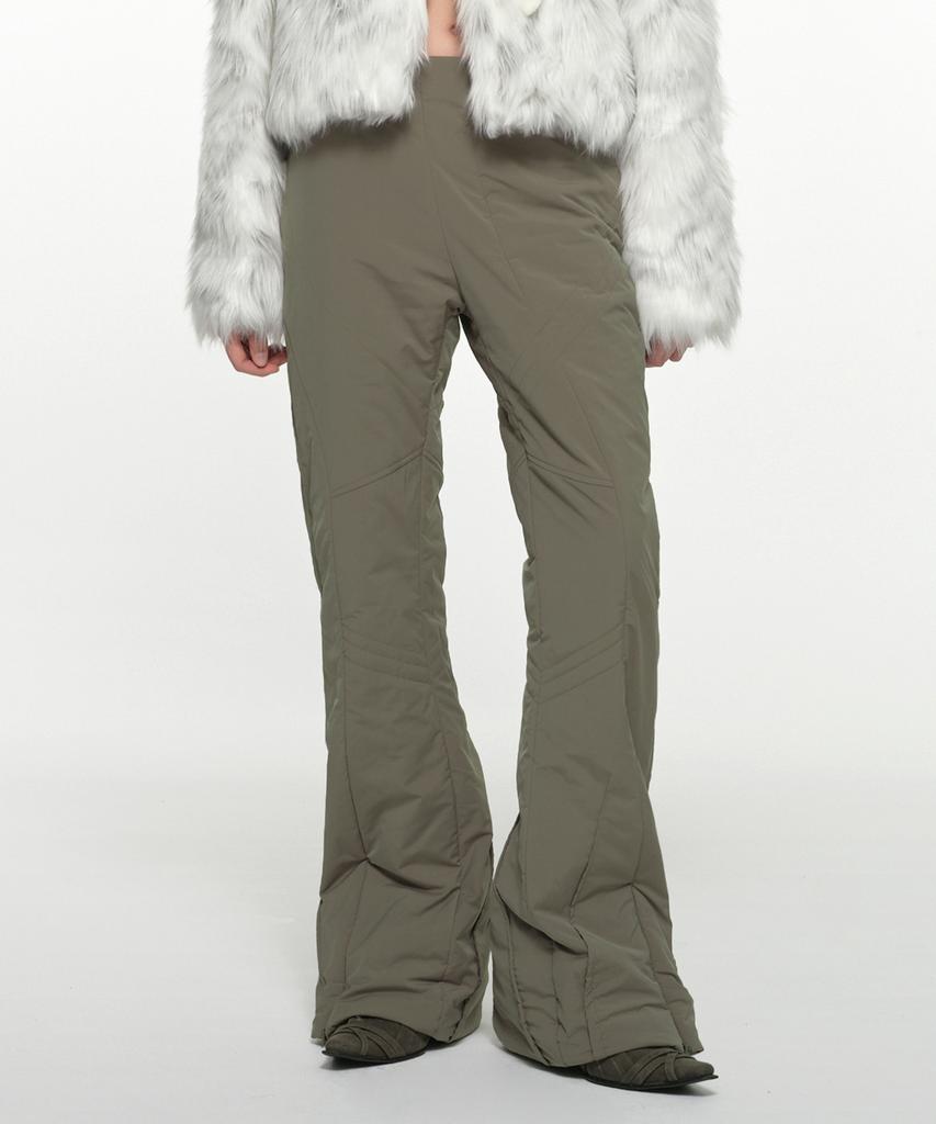 Nash Oblique Line Quilted Pants Lavender