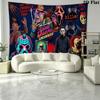 Horror Movie Series Wall Tapestry Aesthetic Wall Hanging Printed Fabric Blanket Decorative Tapestries for Bedroom Living Room Home Decor
