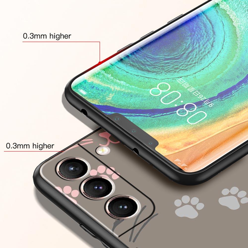 Абстрактный Креативный Милый Кот Линия Чехол для Телефона для Samsung Galaxy S26 S25 S24 S23 S22 S20 S21 FE Ultra S25 Edge Plus Мягкий ТПУ Чехол
