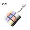 Handheld Stress Reliever 9-Keys Keyboard Fidget Toy, LED Light-up Keychain Clicky Mechanical Switch Toy for Relief, 9-In-1 Backpack Charm