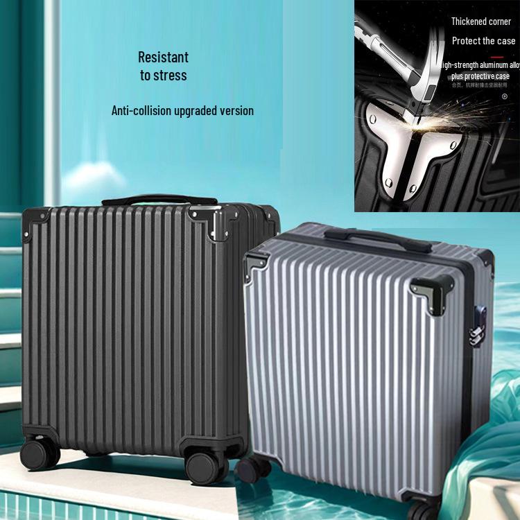 18" Дорожный чемодан ручной клади с универсальными колесами и замком, Прочный чемодан на колесиках для студентов, Доступна 20" версия