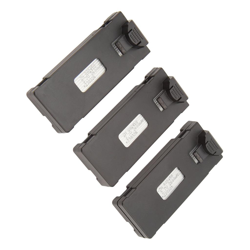 3pcs RC Aircraft Lithium Battery Kit Light Charging Cable Set for E88 E88Pro LS E525 E525Pro 3.7v