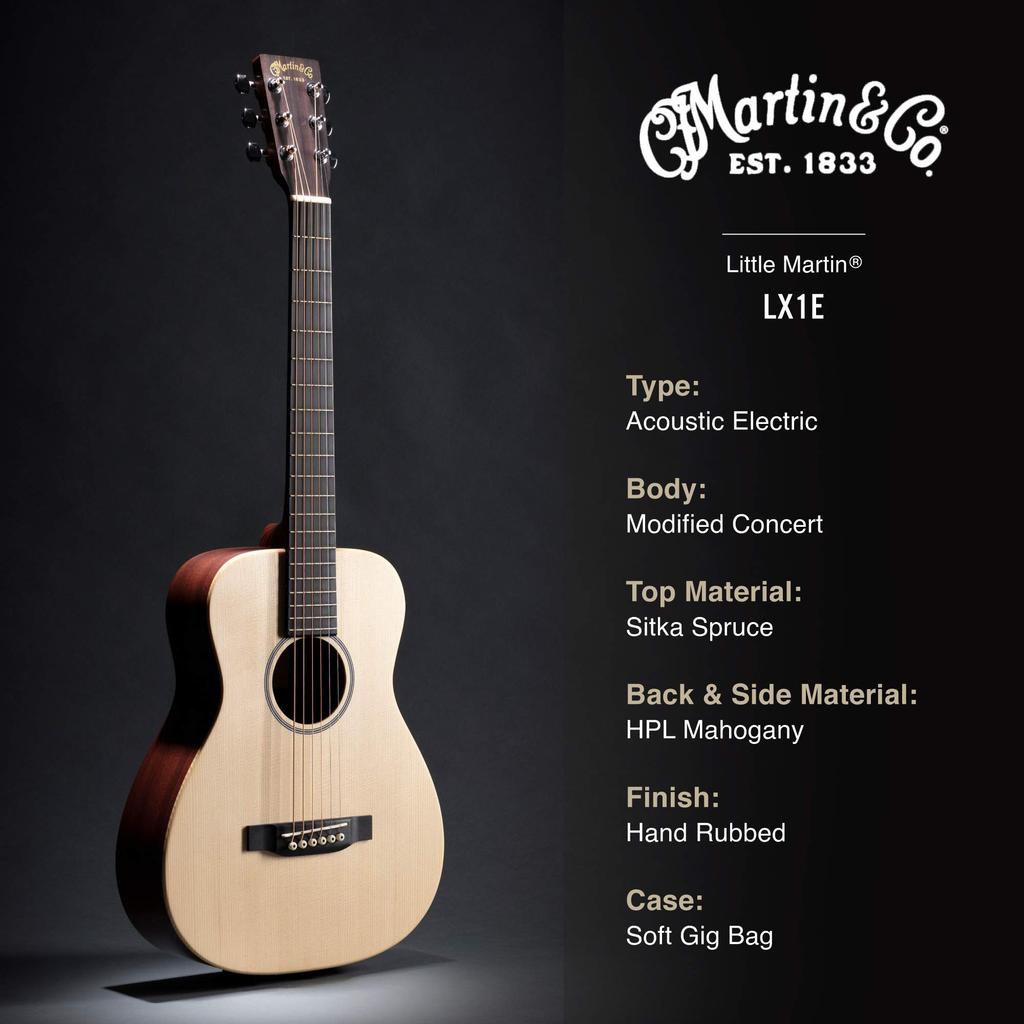 Martin Acoustic Guitar Little Martin Series LX1E Natural