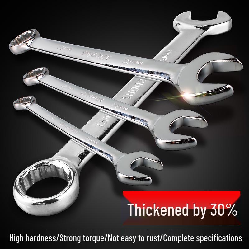 Metric Dual-Use Wrench: Box-End & Open-End Wrench for Auto Repair