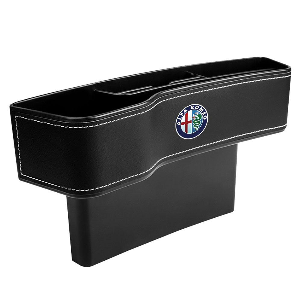 Leather Car Seat Gap Storage Box Seam Filler Organizer Auto Accessories For Alfa Romeo 159 Giulietta Giulia 147 156 Mito Stelvio