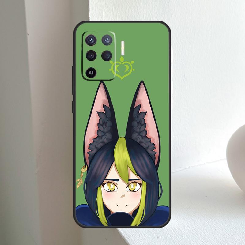 Чехол Genshin Impact Тигнари для OPPO A80 A60 A40 A5 A6 Pro A15 A17 A57 A16 A76 A96 A18 A38 A58 A78 A98 A54 A74 A94