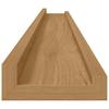 Wall Shelf with Shelf 4 pcs Brown 100 x 9 x 3 cm Particleboard