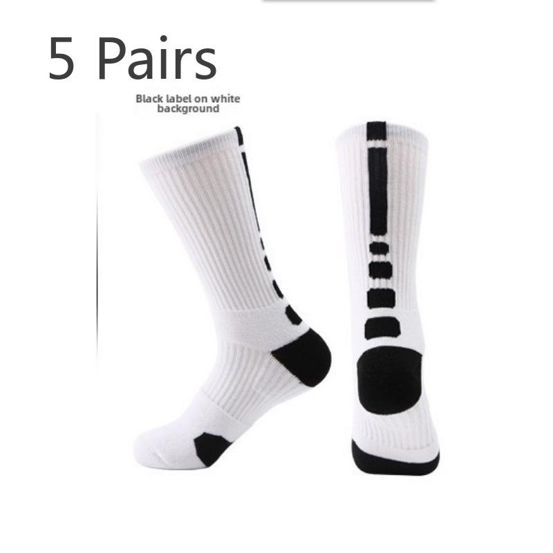 5 пар мужских носков для бега на открытом воздухе, дышащих, с полотенечным дном, для занятий альпинизмом