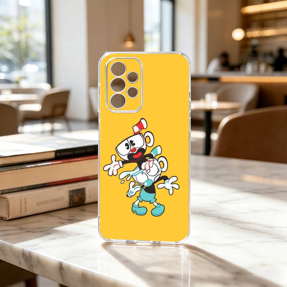 P-Popular C-Cuphead Game Phone Case For Samsung S25,S24,S21,S22,S23,S30,Ultra,S20,Plus,Fe Transparent Cover
