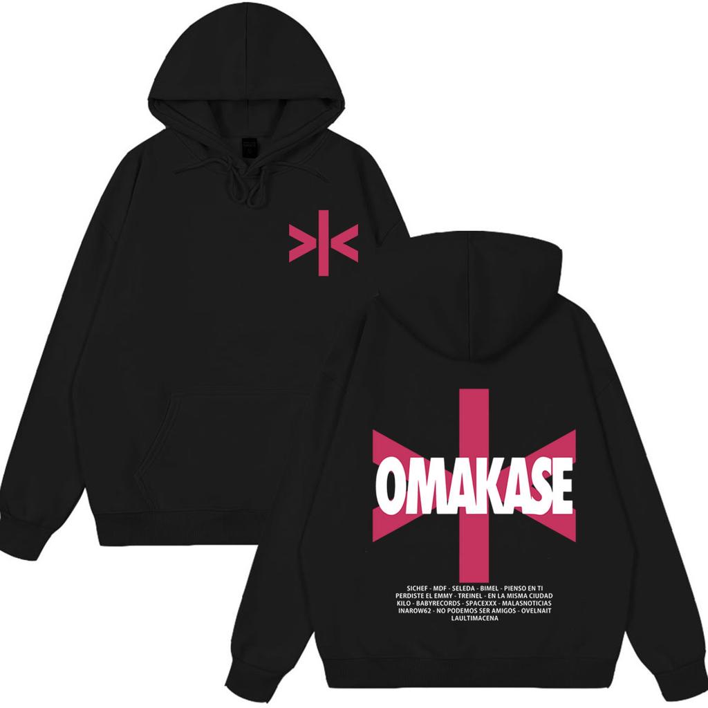 Alvaro Diaz Omakase 2026 Album Tour Print hoodie Men Women Fashion pullover Long sleeves Loose casual Hip-hop sweatshirts