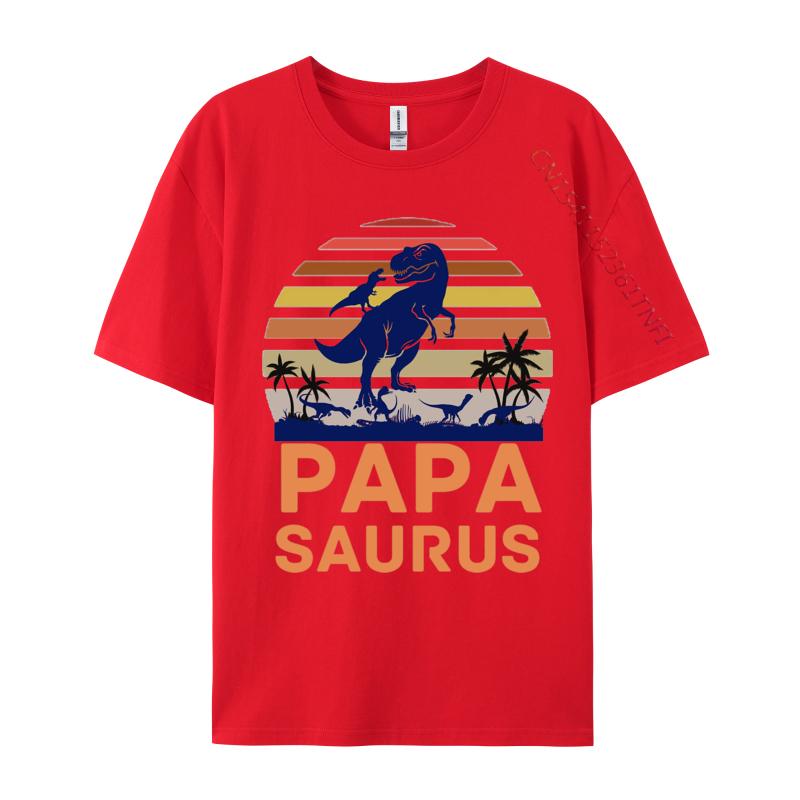 Papasaurus T Rex Dinosaur Papa Tshirt Printed On Family T Shirt Tops Tees For Unisex TeeShirt Vintage T Shirt