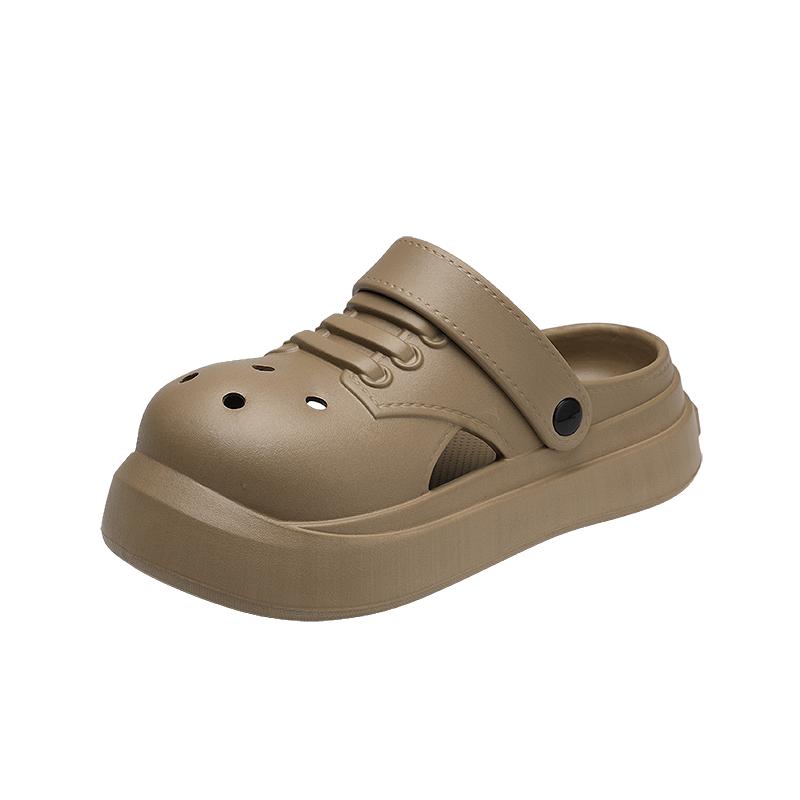 Fashion 2024 New Baotou Men's and Women's Sandals Fashion Leisure Outdoor Beach Shoes Thick Soles Comfortable Slippers Flip Flops Women