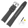 Ремешок для часов 20 мм для Omega X Swatch Ремешок для Seamaster 300 для Citizen 22 мм Мужской Женский Резиновый Силиконовый С Изогнутым Концом Наручный Браслет