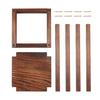 24 Pcs Wooden Wedding Lantern, Cedar Wood and Plastic Wooden Lantern Candle Holder, Rustic Decorative Home Centerpiece Ideal for Wedding Table Party