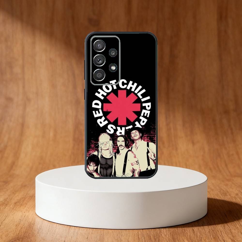 Red Hot C-Chili Peppers Band Phone Case For Samsung S25,S24,S21,S22,S23,S30,Ultra,S20,Plus,Fe,Note,10,9,5G Black Cover