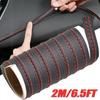 2M черно-красная полоска для приборной панели автомобиля, декоративная накладка, автомобильные аксессуары, универсальные