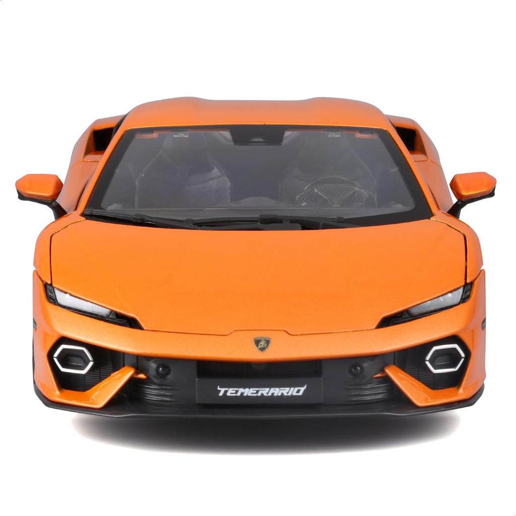 Bburago Scale Lamborghini Temerario Orange Diecast Model Finished Model OG 1/18 / Car, 18-11052