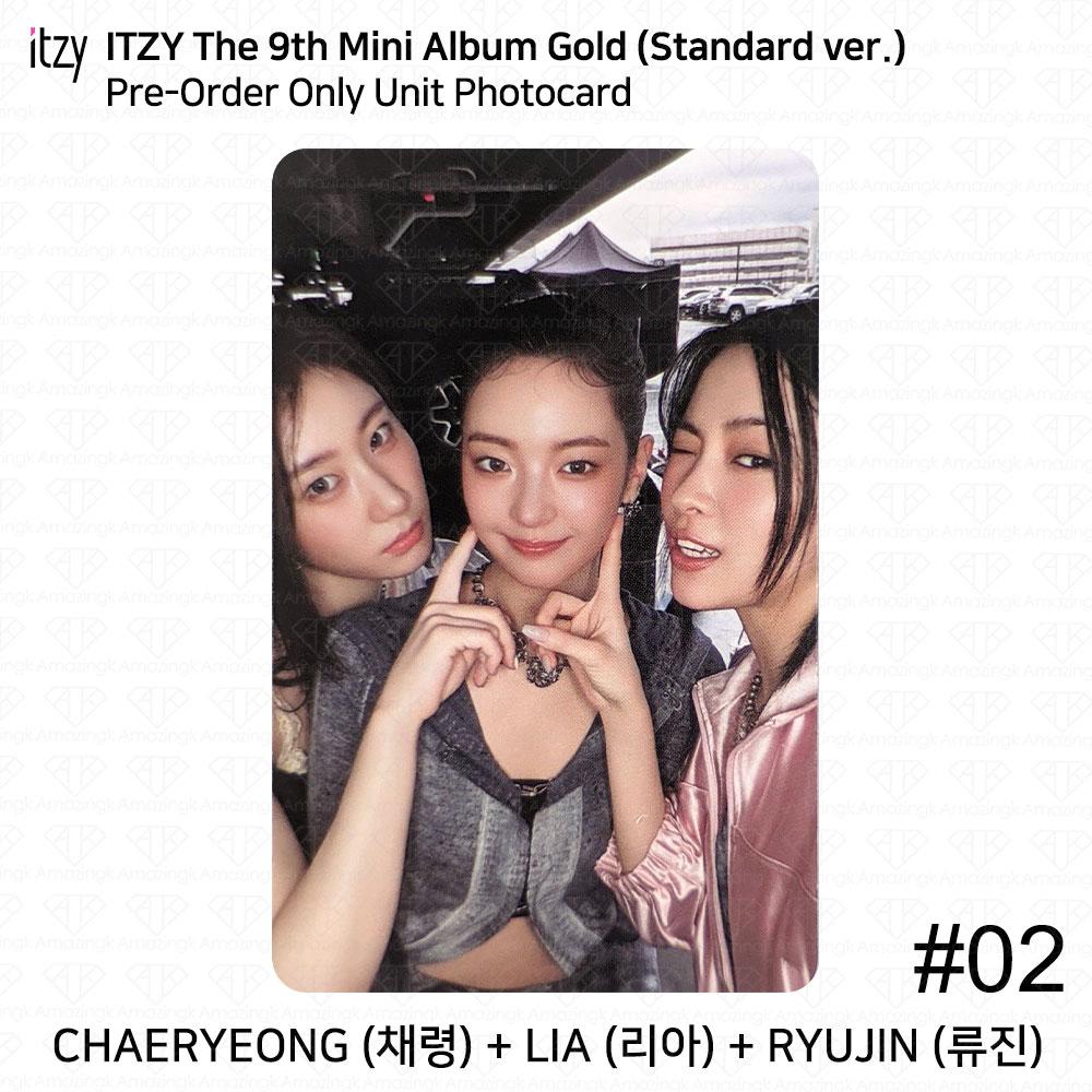 ITZY 9-й мини-альбом gold standard ver официальная фотокарточка открытка постер kpop