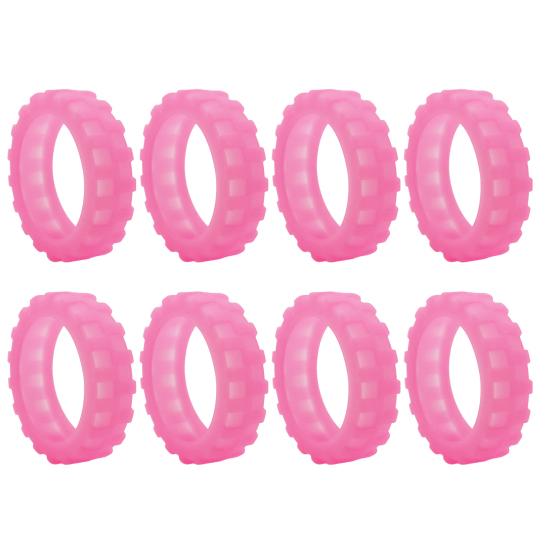 8 шт. Чехлы на колеса для багажа Износостойкие толстые Уменьшают шум Защита колесиков Предотвращают царапины Нескользящие защитные чехлы на колесики для багажа