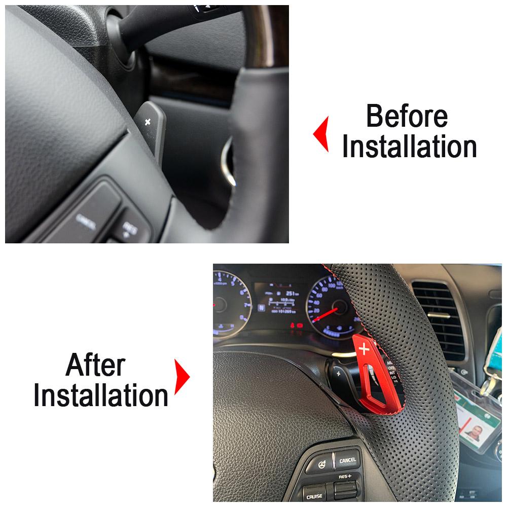 For Kia Ceed GT SW Combi JD 2013 2014 2015 2016 Car Steering Wheel Paddle Shift Extend Shifter DSG Sticker MO6