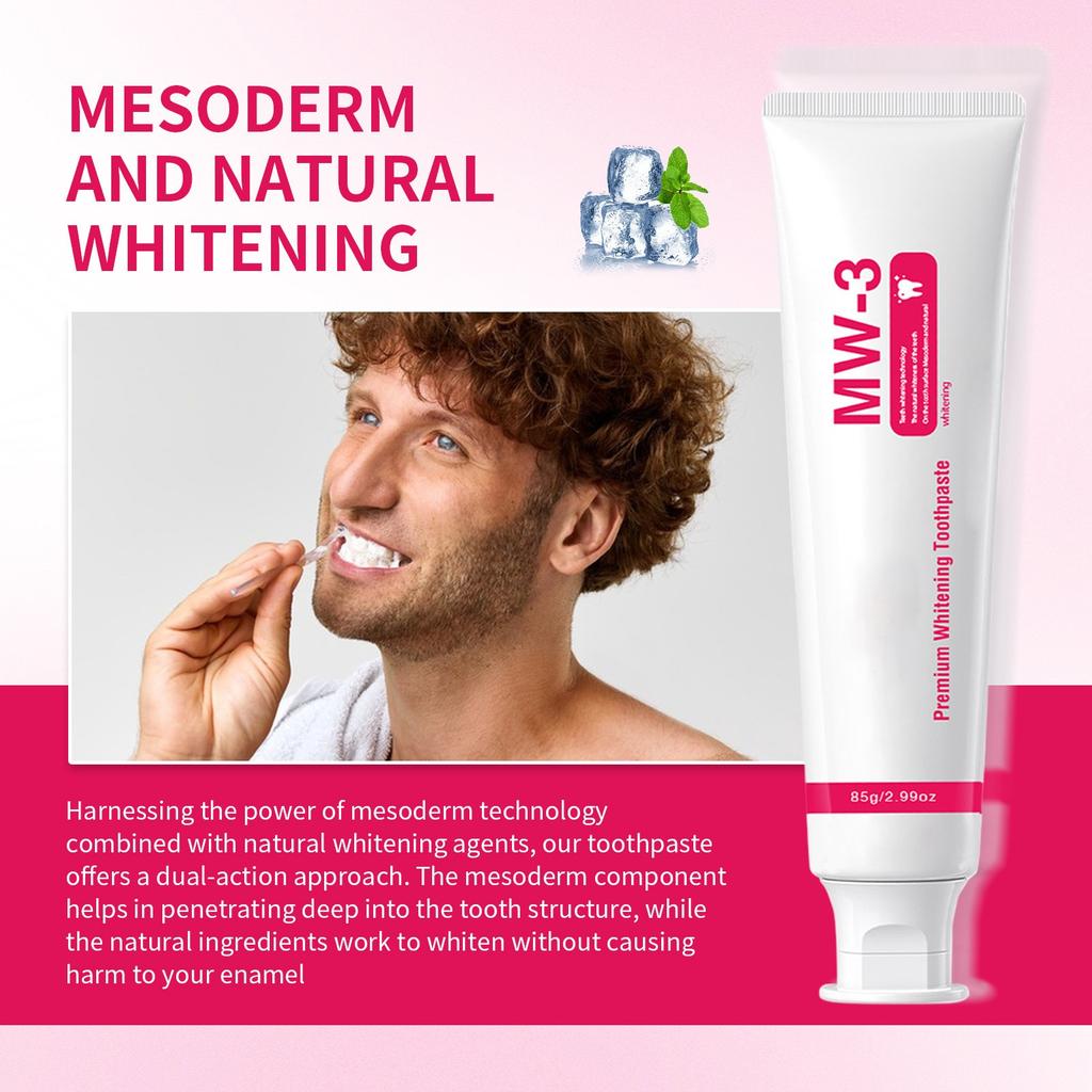 Пробиотическая отбеливающая зубная паста, очищает, уменьшает запах, устраняет желтизну, удаляет налет, 85 г