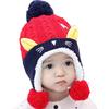 Winter Toddler Baby Boys Girls Cartoon Knitting Caps with Ball Kids Headwrap Cute Cat Ear Infant Cap