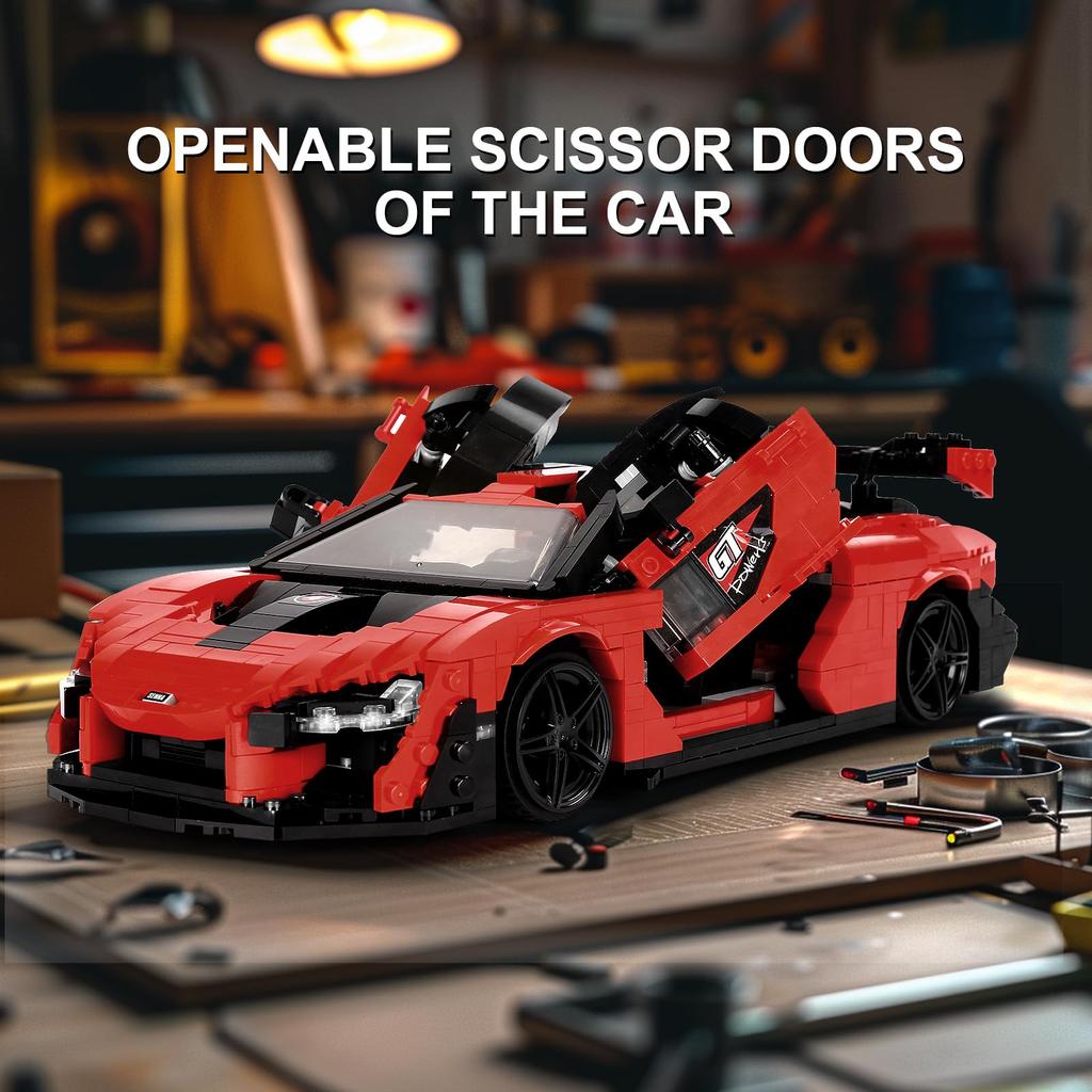 Mould King 10007 MOC K500 Ретро Спорткар Конструктор Разнообразие Идея Строительная Игрушка Пазл Конструктор Модель Спорткара Конструктор как Товары