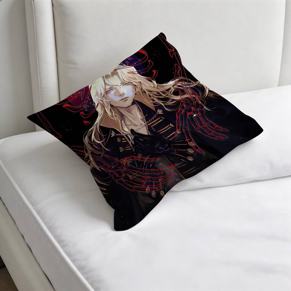 Игровой CCastlevania Alucard Декоративная квадратная наволочка Мягкая Удобная наволочка Диван Кровать Домашний Декор