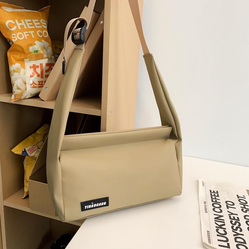 Однотонная мужская сумка через плечо большой емкости Оксфордская женская сумка через плечо