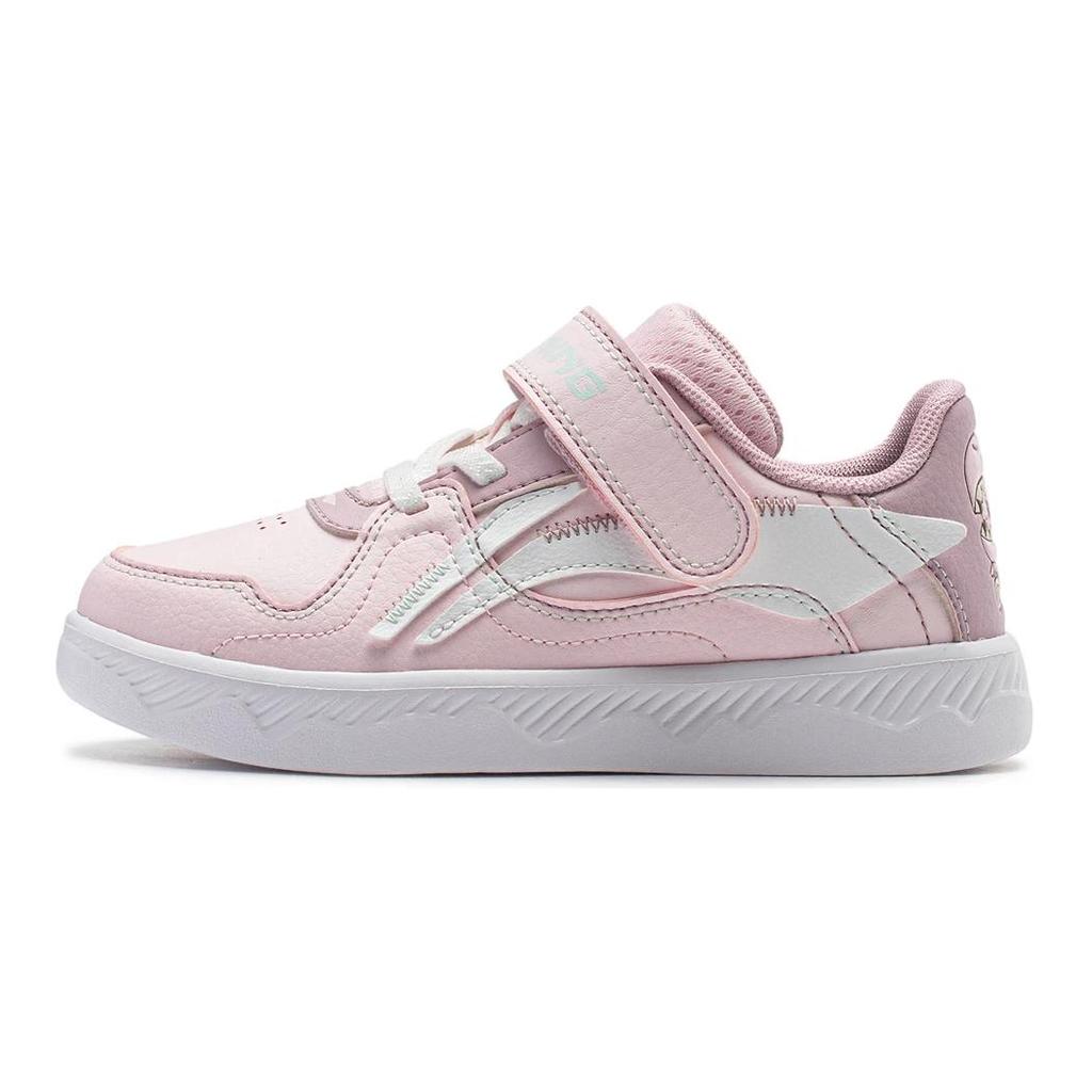 Li Ning Tataler V4 Comfortable Trendy Non-Slip Kids Skate Shoes Kids Skate Shoes Pink YKNU030-4