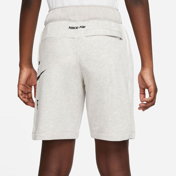 Nike Прямые шорты с логотипом и принтом, детские леггинсы светло-серого цвета DM8086-012