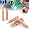 5/10/20Set 900M-T Soldering Iron Nonmagnetic Pure Copper Solder Tips for 936 907 Sleeve Casing Soldering Tools Branding Iron Tip