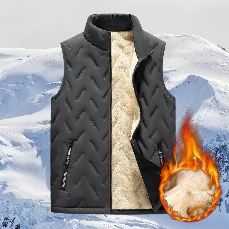 Новый осенне-зимний жилет мужской бархатный жилет жилет с хлопковой подкладкой жилет куртка