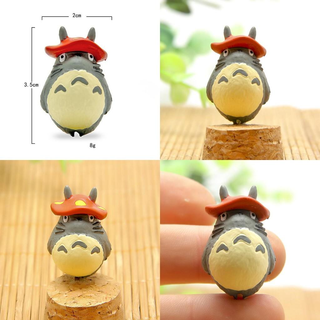 My Totoro Neighbor Pvc Ornament With Mushroom On The Top Of The Head For Gift