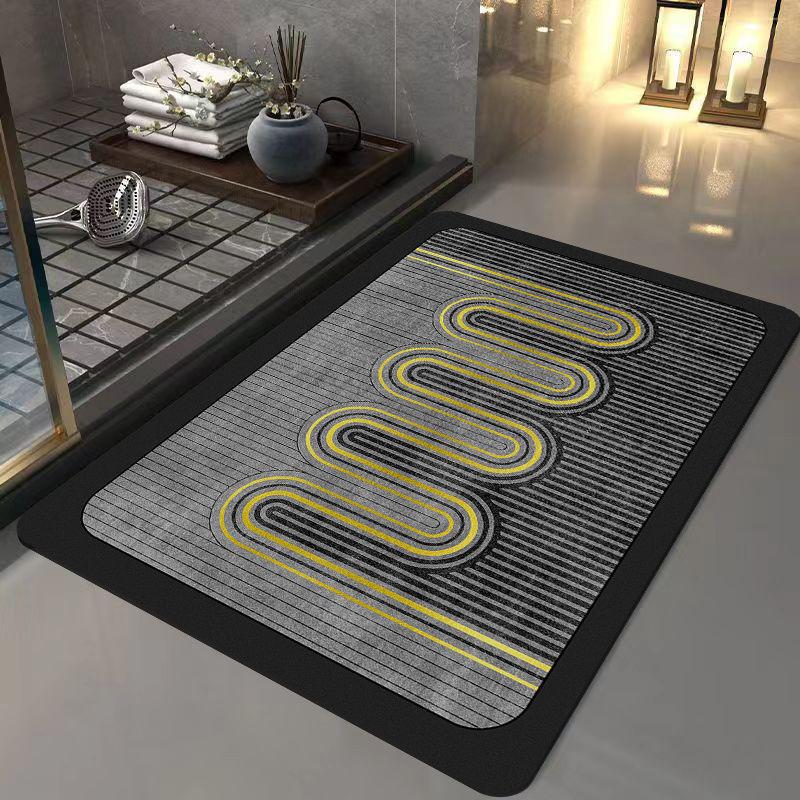 Впитывающие подушечки из диатомовой слизи, коврик для домашнего туалета, дверной проем в ванную комнату, нескользящий ковер, коврики для ванной комнаты