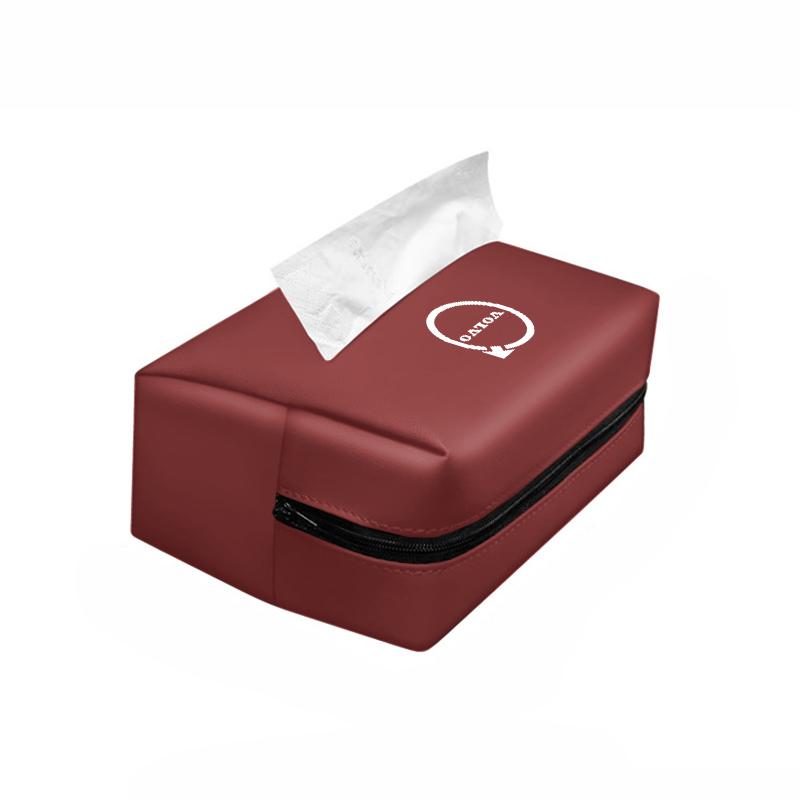 Car Tissue Organizer Bag Paper Towel Storage Box Accessories For Volvo XC90 V90 V60 XC60 V40 S80 S60 S90 C40 XC40 V70 XC70 C30 C