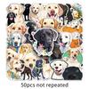 50 Labrador Graffiti Stickers Personalized Cartoon Cute Dog Decorative Mobile Phone Case Suitcase Stickers