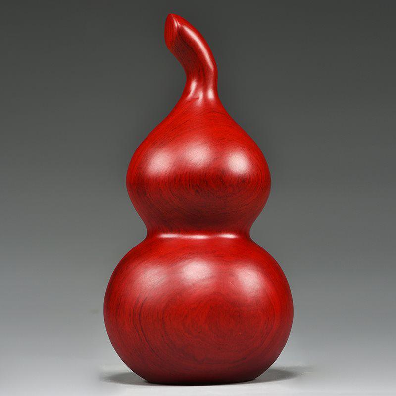 Резная тыква-горлянка из черного дерева – Декорация из массива дерева для стола в гостиной, идеальный подарок на новоселье.