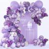 Электронная коммерция Фиолетовая латексная гирлянда из воздушных шаров День рождения Вечеринка Оформление сцены Композиция из воздушных шаров