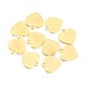 10 шт./Лот Подвеска из нержавеющей стали Подвеска в форме персикового сердца Разного размера Для изготовления ювелирных изделий Браслет DIY Аксессуары для ожерелья