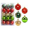 30 Pcs Christmas Balls Ornaments 2.4 Inch Small Shatterproof Plastic Balls Christmas Tree Hanging Decoration for Holiday Wreath Party Tree Decor