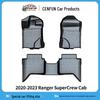 Экологичные всепогодные коврики TPE для 2020-2023 Ranger SuperCrew Cab