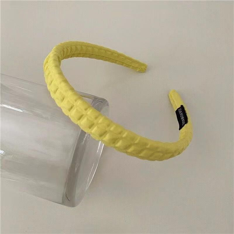 Конфетный цвет Высокая корона Повязка на голову для умывания лица с губкой Узор повязки для волос