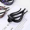 Crystal Hairpins Flexible Headwear Hollow Claws Heart  Flower Acrylic Rhinestone Hair Clip